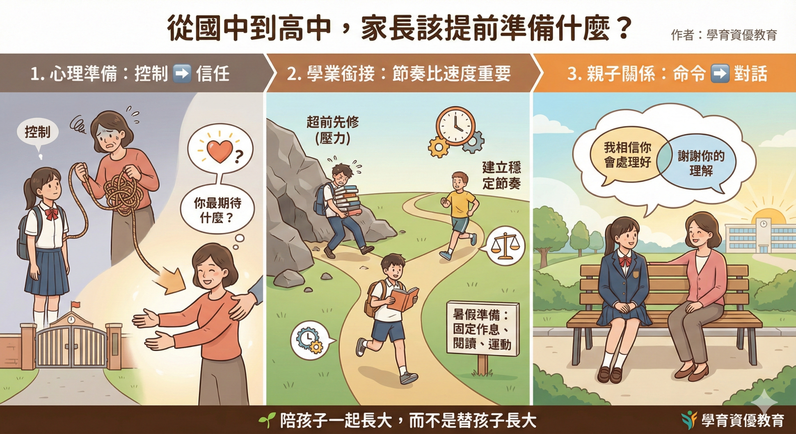 親子對話與升學銜接